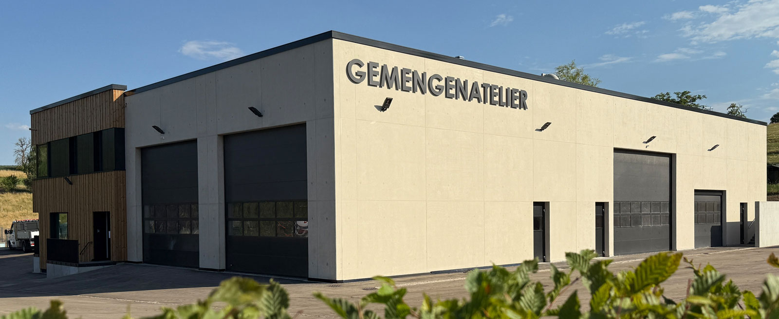 Gemeinde Atelier Aussenansicht vom Gebäude Gemeinde Atelier